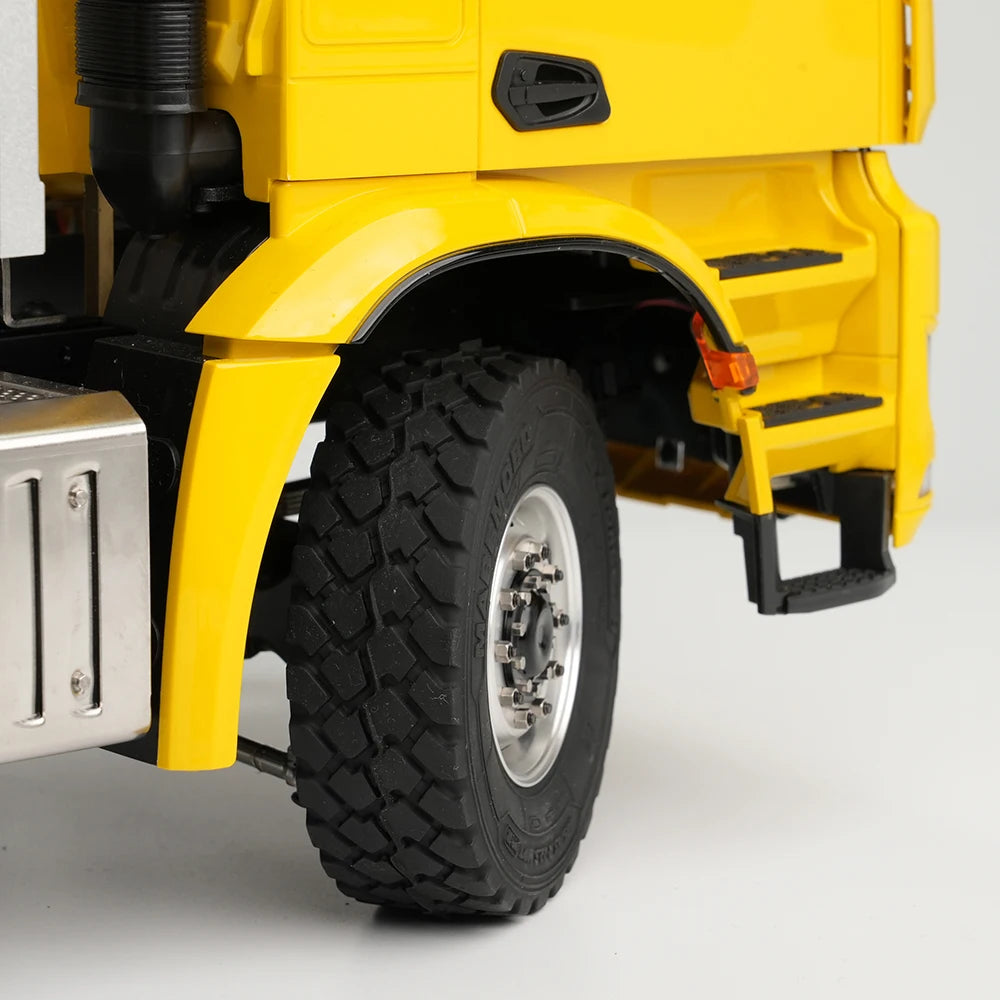 RC Truck Tires Off-Road Tire 22mm 28mm Block Tread Tyre for 1/14 Tamiya RC Truck Tractor Tipper Dump SCANIA VOLVO BENZ MAN TGX