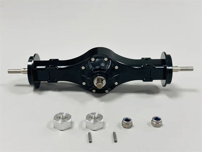 Rear Axle 1/14 All Metal Rear Through Axle Kit for 1/14 Tamiya RC Car Truck SCANIA 770S VOLVO 750 ACTROS 3363 MAN TGX