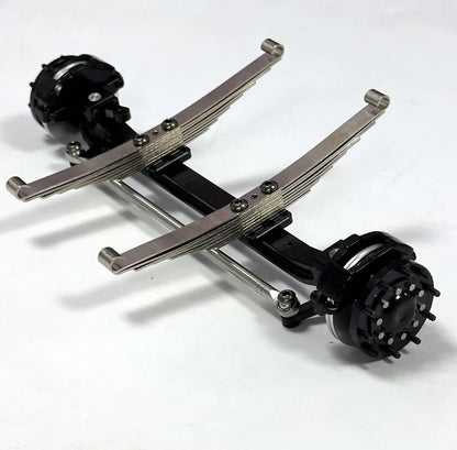 All Metal Front Axle with Leaf Spring for 1/14 Tamiya RC Truck SCANIA 770S VOLVO 750 ACTROS 3363 MAN TGX Car Parts