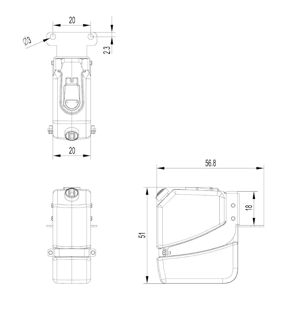 RC Urea Tank DEF Tank AdBlue Tank for 1/14 SCANIA Tamiya RC Truck 770S Tractor VOLVO 750 ACTROS 3363 MAN TGX DIY Upgrade