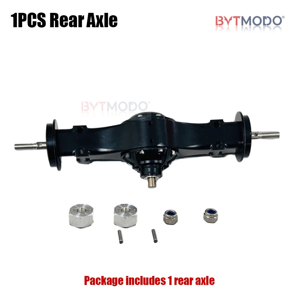 1/14 All Metal Rear Axle Integrated Through Axles for 1/14 Tamiya RC Truck SCANIA 770S VOLVO 750 ACTROS 3363 MAN TGX