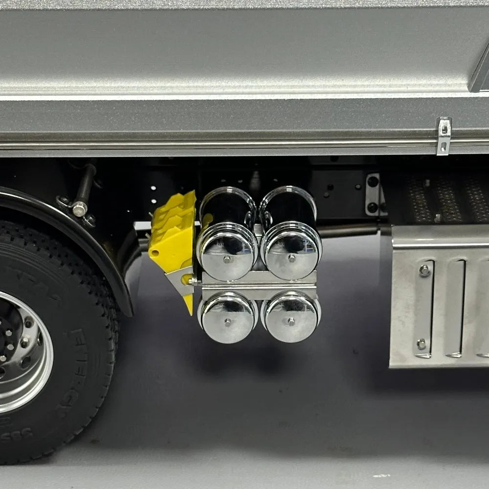 RC Metal Air Tank Quad Air Reservoir for 1/14 Mercedes Benz RC Tractor Truck Tamiya 770S VOLVO 750 ACTROS 3363 MAN TGX