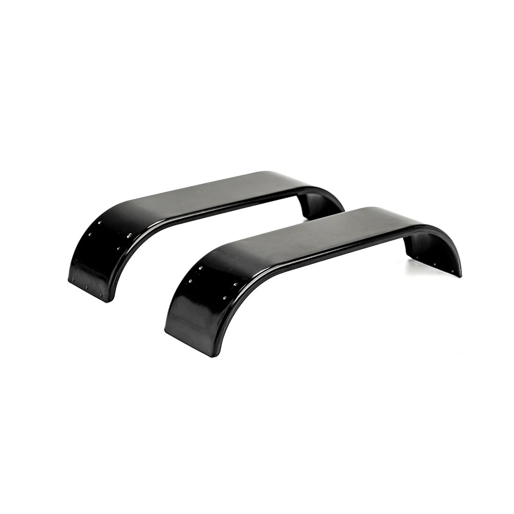 Pair 1/14 RC Dump Rear Fender Steel Dual Wheel Mud Flaps Mudguard Wheel Cover for Tamiya 1/14 Rc Tractor Truck Tipper Dumper