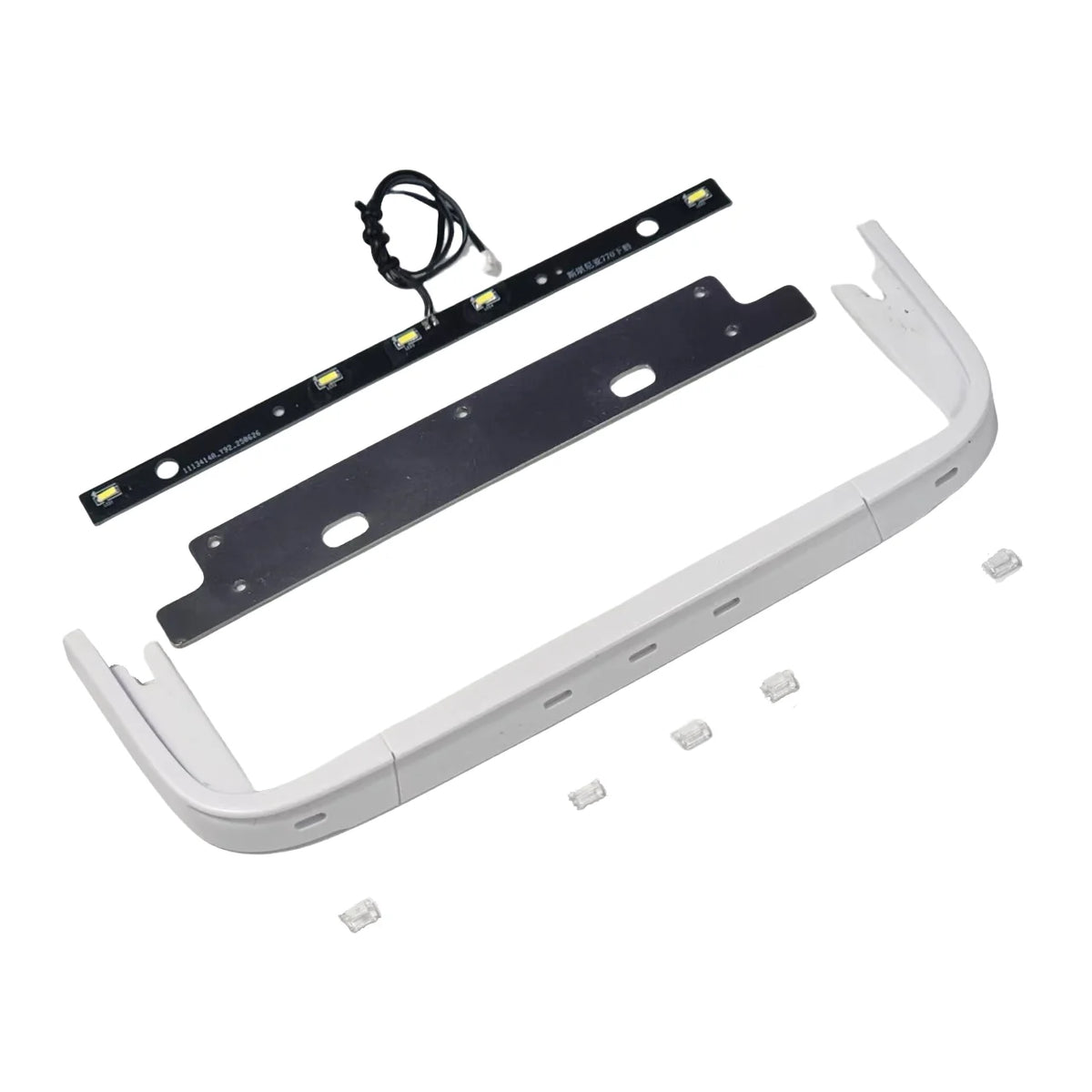 RC Front Bumper Lip LED Light Bar Unpainted ABS for 1/14 SCANIA 770S RC Truck Tamiya Hino VOLVO 750 ACTROS 3363 MAN TGX