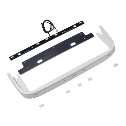 RC Front Bumper Lip LED Light Bar Unpainted ABS for 1/14 SCANIA 770S RC Truck Tamiya Hino VOLVO 750 ACTROS 3363 MAN TGX