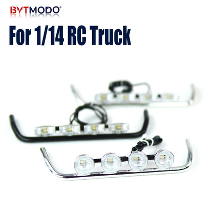 LED Roof Light Bar Spotlights Cab Top Lights for 1/14 RC Truck Mercedes-Benz ACTROS 3363 Car Tractor Dump Tamiya VOLVO MAN DIY