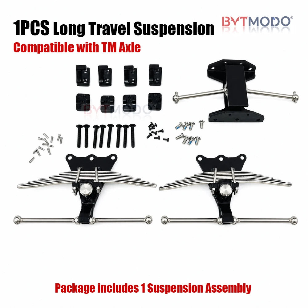 Rear Suspension Assembly Leaf Spring for 1/14 Tamiya RC Truck Car Dump TM Axle SCANIA 770S VOLVO 750 ACTROS 3363 MAN TGX