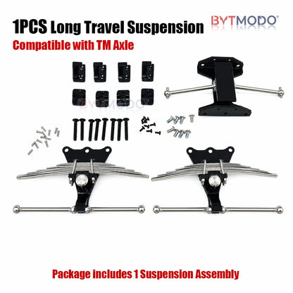 Rear Suspension Assembly Leaf Spring for 1/14 Tamiya RC Truck Car Dump TM Axle SCANIA 770S VOLVO 750 ACTROS 3363 MAN TGX