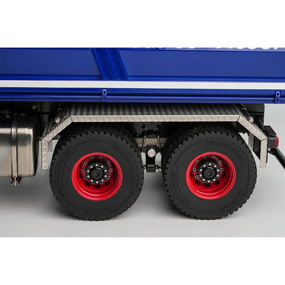 RC Truck Rear Fender Dual Axle Mud Flaps Stainless Steel Mudguard Wheel Cover for Tamiya 1/14 Rc Tractor Truck Tipper Dumper DIY