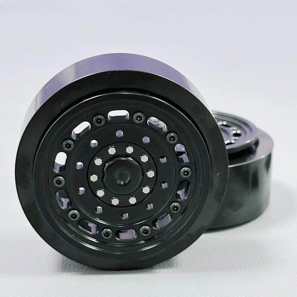 1.9inch 2PCS All Metal Wheels Hub Rim Counterweight for 1/14 Tamiya RC Truck SCANIA 770S VOLVO 750 ACTROS 3363 MAN TGX