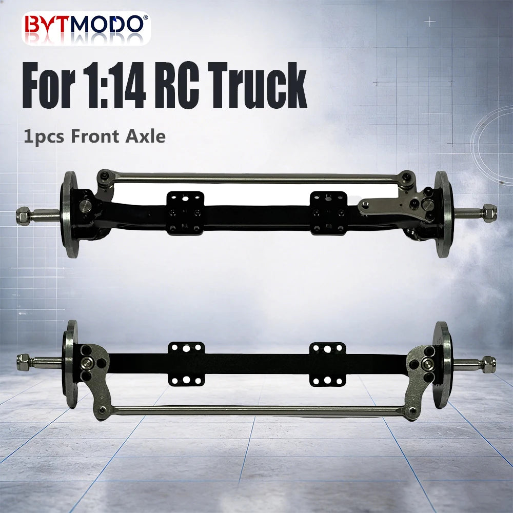 1/14 Front Axle All Metal for 1/14 Tamiya RC Truck SCANIA 770S VOLVO 750 ACTROS 3363 MAN TGX Car Parts