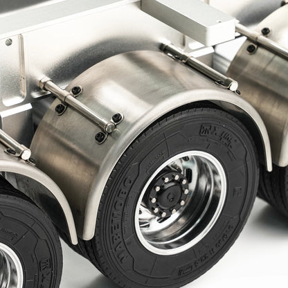 RC Truck Fender Mud Flaps Stainless Steel Mudguard Rear Wheel Arch Cover for Tamiya 1/14 Rc Tractor Truck Tipper Dumper Dump