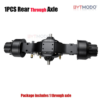 CNC Rear Axle Differential Lock Axles Aluminum Alloy for 1/14 Tamiya RC Truck SCANIA 770S VOLVO 750 ACTROS 3363 MAN TGX