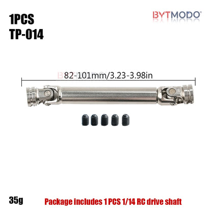 1/14 Rc Drive Shaf Stainless Steel Driveshaft Metal Cvd Truck Accessories for 1/14 Tamiya RC Truck Dump Tractor Crawler Climbing