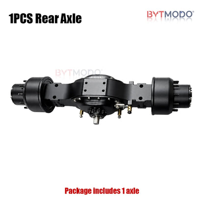 CNC Rear Axle Differential Lock Axles Aluminum Alloy for 1/14 Tamiya RC Truck SCANIA 770S VOLVO 750 ACTROS 3363 MAN TGX
