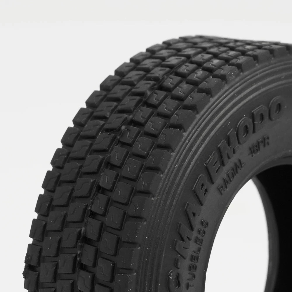 22mm 28mm Rubber Gravel Tire Tyres for 1/14 Tamiya RC Truck Tipper Dump Truck SCANIA 770S 3363 IVECO VOLVO BENZ MAN TGX