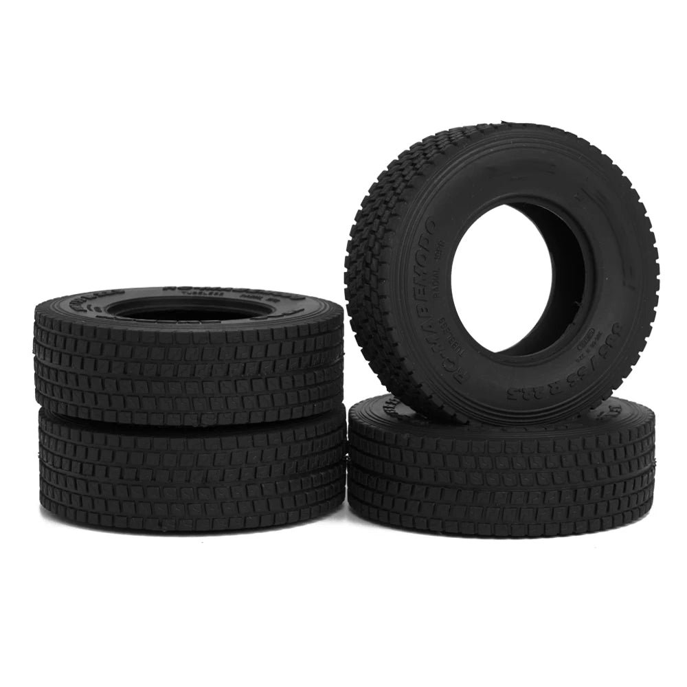 22mm 28mm Rubber Gravel Tire Tyres for 1/14 Tamiya RC Truck Tipper Dump Truck SCANIA 770S 3363 IVECO VOLVO BENZ MAN TGX