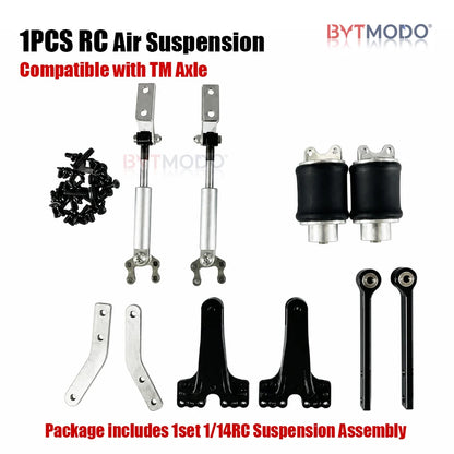 RC Scale Air Suspension Kit Assembly Air Bag for 1/14 Tamiya RC Truck Car Dump SCANIA 770S VOLVO 750 ACTROS 3363 MAN TGX