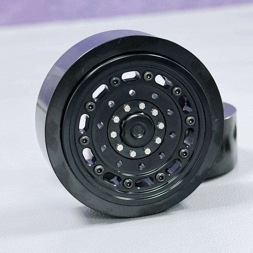 1.9inch 2PCS All Metal Wheels Hub Rim Counterweight for 1/14 Tamiya RC Truck SCANIA 770S VOLVO 750 ACTROS 3363 MAN TGX