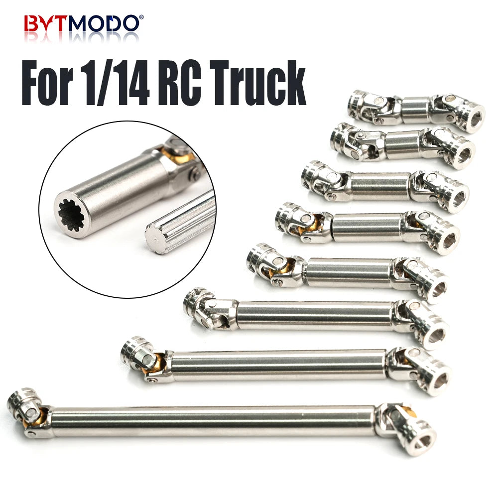 Stainless Steel Drive Shaft 5mm Universal Joint Driveshaft Cvd for 1/14 1/10 Tamiya RC Truck Dump Tractor Crawler SCX10 TRX4 DIY