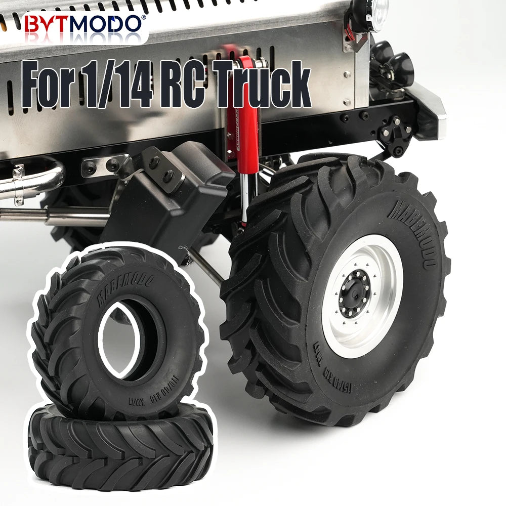 1.9 Inch Tires 1/10 RC Crawler Tire 110mm Tyre for 1/14 1/10 Tamiya SCX10 TRX4 RC Truck Dump Tractor Crawler Climbing Off-Road