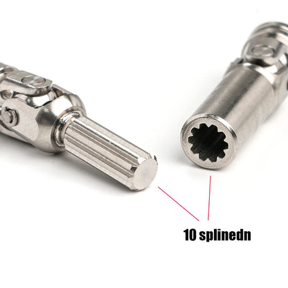 Stainless Steel Drive Shaft 5mm Universal Joint Driveshaft Cvd for 1/14 1/10 Tamiya RC Truck Dump Tractor Crawler SCX10 TRX4 DIY