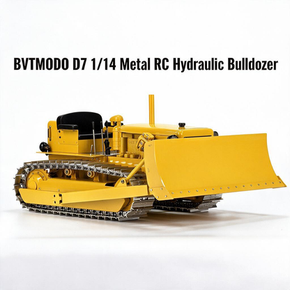 MODO D7 1/14 Scale RC Bulldozer- Heavy-Duty Metal Tracked Construction Vehicle Model
